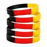 TK Gruppe Timo Klingler 18x Fanarmband Fanartikel Armband Silikonband Band Deutschland zu WM Weltmeisterschaft - Europameisterschaft - schwarz, rot, gold