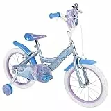 Huffy Disney Frozen Kinderfahrrad 16 Zoll mit Stützrädern, Stahlrahmen, Rücktrittbremse