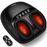 KNQZE Fußmassagegerät, Fussmassagegerät Elektrisch mit Wärmefunktion, Tiefenknet Shiatsu fußmassage für Plantarfasziitis & Neuropathie, Geschenke für Mama Frauen, Männer, Bis Schuhgröße 47