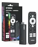 STRONG Leap-UNA Android TV Streaming Stick, WiFi, Integrierter Chromecast, Android 11 TV-Box, Google Assistant, HDR10+, Dolby Audio & Dolby Vision, Google Play, Netflix, YouTube