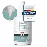 ReaVET Ohrentropfen mit kolloidalem Silber 50ml I Für Hunde und Katzen I SEHR GUT bei Ohrentzündungen, Juckreiz, Keime, Pilze und Bakterien, Ohrenpflege, Ohrenhygiene, Gesunde Ohren