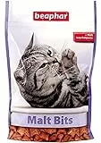 Beaphar Malt Bits - Für Katzen - Unterstützt den Abgang verschluckter Haare auf natürliche Weise - Katzensnacks - 1er Pack (1 x 150 g)