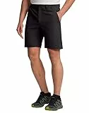 Pioneer Camp Wanderhose Herren Kurz Wasserabweisend Atmungsaktiv Funktionsshorts Dehnbar Abriebfest Bermuda Shorts mit Gürtelschlaufe Reißverschlusstaschen für Bergsteigen Alltagseinsatz（Black;XL
