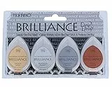 Tsukineko Brilliance Stempelkissen, farblich Sortiert, 3,5 x 5 cm