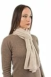 Dalle Piane Cashmere Damen Schal Uni 100% Kaschmir - Beige