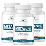 NEU: META BURN - schnell & endlich, Kapseln mit hochwertige natürliche Inhaltsstoffe für Frauen + Männer - 180 Kapseln