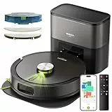 MONSGA Saugroboter mit Wischfunktion 8000PA, Staubsauger Roboter mit Absaugstation 4L, LiDAR Navigation,Dual Anti-Tangle System,4-in-1 Saug und Wischroboter ideal für Teppich Tierhaare, APP Steuerung