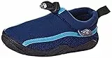 Sterntaler Badeschuhe Uni – Jungen Aquaschuhe knöchelhoch mit Kordelstopper – flexible Sohle – Funktionsmaterial & Mesh – Ideal für Strand & Schwimmbad - Kinder Bademode – Farbe marine, Größe 26