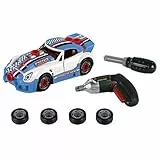 Theo Klein 8668 Bosch Car Tuning-Set | Zerlegbares Auto mit Tuning Zubehör | Mit batteriebetriebenem Akkuschrauber Ixolino | Maße: 20,5 cm x 9,5 cm x 6 cm | Spielzeug für Kinder ab 3 Jahren