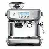 Sage Appliances Barista Pro Espressomaschine und Kaffeemaschine mit Milchaufschäumer, Siebträgermaschine, SES878, Gebürsteter Edelstahl