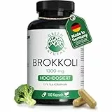 Green Naturals® Brokkoli Kapseln - Hochdosiert: 170mg Sulforaphan & 1300mg Brokkoli Extrakt je Tagesdosis - 3 Monate Vorrat (180 Kapseln)
