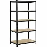 Yaheetech Schwerlastregal 180 x 90 x 60 cm Lagerregal 5 Böden Metall Regal Max. Belastbarkeit : 875kg