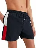Tommy Hilfiger Herren Badehose SF Medium Drawstring Lang, Blau (Desert Sky), M
