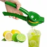 JOPHEK Zitronenpresse Handpresse, Zitronenpresse in Premium, Zitruspresse Manuell, Schweres Saftpresse Manuell, Lemon Squeezer für Küche, Bar, Restaurant, Spülmaschinenfest (Grün)