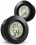 MAVORI® 2 x Thermometer Hygrometer mini mit C/F und on/off Funktion - Temperaturmessgerät und Luftfeuchtigkeitsmesser - präziser Raumthermometer innen und Hygrometer innen zur Kontrolle des Raumklimas