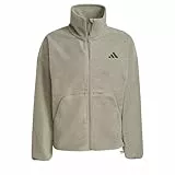 adidas Men's City Tech High Pile Fleecejacke mit durchgehendem Reißverschluss Silver Pebble M