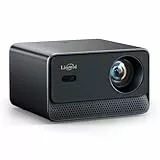 Beamer-4K【800+Built-in Apps & Browser & Live-TV & AI-Auto-Setup-System &1000 ANSI & CEC-Steuerung 】 Beamer mit WiFi-6 Bluetooth-5.2 Dolby-Audio 1080P Full HD Lisowod projektor für Heimkino/Outdoor