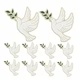 FRCOLOR 10stücke Friedenstaube Anstecker Aus Metall Vogelbroschen Für Damen Friedenstauben-anstecker Als Modisches Accessoire Für Mäntel Taschen Und Anzüge