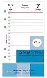 BIND B260327 Kalendereinlage für Tageskalender A6, Timer Einlage für Kalender Jahr 2027, 1 Tag / 1 Seite, Terminkalender mit System, Kalendarium für bind Systemplaner und Standard Timeplaner