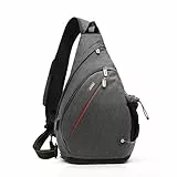 TUDEQU Sling Bag Herren Groß,8 Pockets Schulterrucksack,19L Sling Rucksack,Umhängetasche,Schultertasche,umhängerucksack