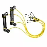 FINIS Slide Dryland Trainer - Widerstandstrainingsbänder zur Verbesserung von Kraft und Form - Doppelt geführte Widerstandsbänder für alle Altersgruppen - 7mm Widerstand, Gelb
