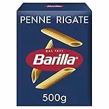 Barilla Pasta Klassische Penne Rigate n.73 aus hochwertigem Hartweizen immer al dente, (1 x 500 g)