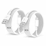 IPhone Ladekabel 2Pack 2M+2M USB auf Lightning Kabel MFi Zertifiziert für Apple Schnellladekabel,für IPhone 14/13/12/11/Pro/ProMax/Mini/XS/XR/MAX/X/8/7/6/6s/Plus/SE/iPad Mini