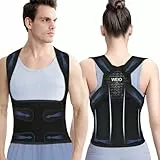 Rücken Geradehalter Rückenstützgürtel Haltungskorrektur Damen: Haltung Korrektur Gurt Für Herren - Verstellbare Haltungstrainer Rückengurt - Atmungsaktive Back Support Corrector Schulter Nacken - L