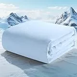 Autsel Kühldecke & Sommerdecke 150x200cm – Q-Max 0,4, selbstkühlend, leicht & atmungsaktiv, hautfreundlich, gegen Nachtschweiß & Hitzewallungen, waschbare Reisedecke für heiße Nächte, Blau