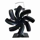 Signstek Ofenventilator Kaminventilator Öfen ohne Strom für Kamin Kaminöfen, Kamin Ventilator für Holzöfen, Lüfter mit 8 Blättern
