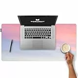 FORMGUT Schreibtischunterlage mit Motiv, Laptop Unterlage, Desk Mat (80x40 cm - Air) - Mauspad XXL, Unterlage Schreibtisch Unterlegmatte, Tischunterlage für Gaming, Büro, Homeoffice
