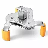 Spurtar Ölfilterschlüssel 3-Greifer Verstellbar 64-104 mm, Ölfilter Schlüssel Universal mit Anti-Rutsch-Greifern, Ölfilter Werkzeug für Auto, SUV und LKW