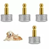 MVOLEGDE 4 Stück Hunde-Nagelschleifer Ersatzköpfe für Krallenschleifer,Haltbar Metall Krallenschleifer Für Hunde Kompatibel mit Casfuy,Dog Nail Grinder,für Große Mittelgroße Kleine Hunde
