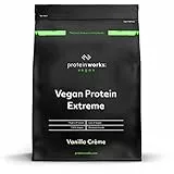 Protein Works - Vegan Protein Extreme, Zusätzliche Vitaminmischung, Veganes Proteinpulver, Pflanzlicher Protein Shake, 57 Shakes, Vanillecreme, 2kg