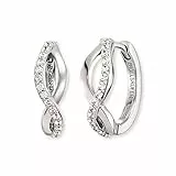 Engelsrufer Damen Creolen Paradise aus Sterling Silber, Zirkonia, Clipverschluss