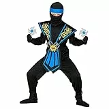 W WIDMANN MILANO Party Fashion - Kinderkostüm Ninja mit Waffenset, japanischer Kämpfer, Krieger