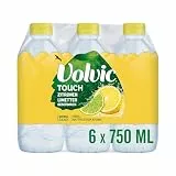 Volvic Touch Zitronen-Limetten-Geschmack – Erfrischungsgetränk aus natürlichem Mineralwasser Volvic mit Zitronen-Limetten-Geschmack – 6 x 0,75 l