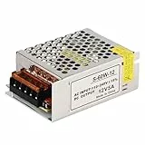Stabilisiertes Netzteil für LED-Streifen Spule Switch Trimmer AC 100V~240V DC 12V 5A 60W [Energieklasse A]