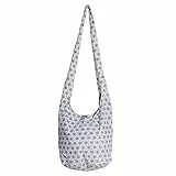 PANASIAM Shoulderbag Asanoha Design in white, L