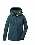 killtec Damen Funktionsjacke/Outdoorjacke mit abzippbarer Kapuze KOW 140 WMN JCKT, hellpetrol, 52, 37411-000