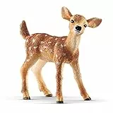 SCHLEICH WILD Life | Weißwedelkalb 14820 | detailgetreue Tierfiguren | Zoo Spielzeug | tolles Geschenk für Jungen und Mädchen | Deko für Geburtstag | Spielfigur ab 3 Jahren | 5 x 2 x 5 cm