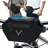 Valkental KLICKfix Fahrradtasche 3in1 - voll reflektierend und wasserdicht - geeignet als Lenkertasche und Hüfttasche - 4L Volumen - KLICKfix Fahrradtasche