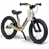 PUKY Next 14' Sand/Black | Höhenverstellbares Laufrad 2–6 Jahre | Kinderlaufrad ab 2 Jahren | Lauflernrad mit Bremse & Sicherheitslenkergriffen | Balance Bike | FlipChip-Technologie 12-Zoll Räder