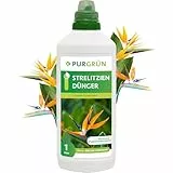Purgrün® Strelitzien-Dünger 1 Liter – Für prächtige Blüten & gesundes Wachstum – Schnelle Wirkung – Premium-Flüssigdünger mit Spurennährstoffen – Blumendünger für 400 Liter Gießwasser