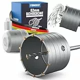 Bohrkrone 82mm SDS Plus - Steckdosenbohrer für Ziegelwerk & Unterputz, Dosenbohrer für Steckdosen, Lochbohrer, Kernbohrer - Hochleistungs Kronenbohrer, Dosensenker für Profis