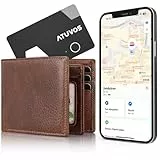 ATUVOS Air Tag Card Wallet Tracker Karte Thin 1.6mm, Wiederaufladbarer Geldbörsenfinder Kompatibel mit Apple Wo ist? APP (iOS NUR, Android Not Supported), Item Finder für Reisekoffer/Geldbeutel/Koffer