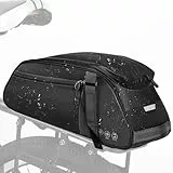 toptrek Gepäckträgertasche 8L Volumen, Fahrradtaschen für Gepäckträger mit Regenschutz, 3-In-1 Gepäckträgertaschen, Fahrradtasche Gepäckträger Abmessungen 38x16x15 cm (Gepäckträgertasche- 8L)