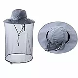 ZffXH 1/2 Pcs Moskitonetz Hüte mit Netz, Gesichtsnetz, Sarifi, Wandern, Sonnenschutzkappe, Imker