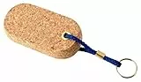 Boots Schlüsselanhänger aus Kork (3 Formen - Oval) – schwimmfähiger, wasserabweisender Schlüssel-Anhänger Mit Schlüsselring, extra groß, maritim, nachhaltig aus Naturkork gefertigt, Made in Portugal