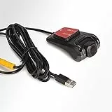 ERISIN HD 1080P 150° Weitwinkel Mini Auto Dashcamera Wasserdicht USB Dashcam Auto DVR Recorder Nachtsicht Frontkamera für Android Autoradio CD Player